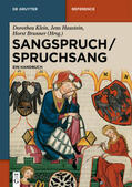 Klein / Haustein / Brunner |  Sangspruch / Spruchsang | Buch |  Sack Fachmedien
