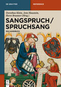 Klein / Haustein / Brunner |  Sangspruch / Spruchsang | eBook | Sack Fachmedien