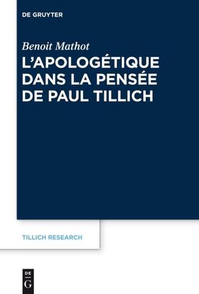 Mathot | L’apologétique dans la pensée de Paul Tillich | E-Book | sack.de