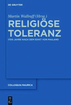 Wallraff | Religiöse Toleranz | Buch | 978-3-11-037087-4 | sack.de