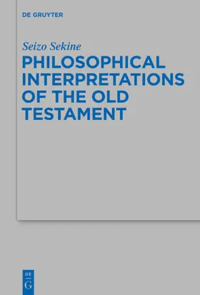 Sekine | Philosophical Interpretations of the Old Testament | E-Book | sack.de