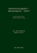 Eck / Funke |  Öffentlichkeit - Monument - Text | Buch |  Sack Fachmedien