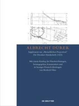 Hinz | Albrecht Dürer - Supplement zur "Menschlichen Proportion". Die Dresdner Handschrift (1523) | Buch | 978-3-11-037624-1 | sack.de