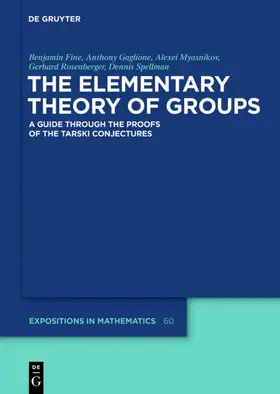 Fine / Gaglione / Myasnikov | The Elementary Theory of Groups | E-Book | sack.de