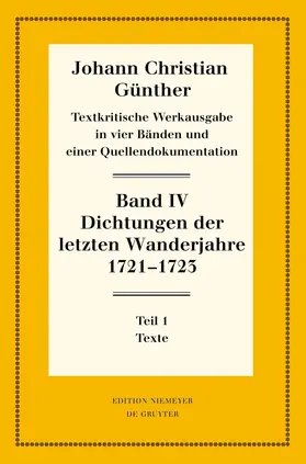 Bölhoff |  Dichtungen der letzten Wanderjahre 1721-1723 | eBook | Sack Fachmedien