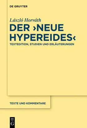 Horváth | Der "Neue Hypereides" | E-Book | sack.de