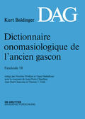 Winkler / Shabafrouz |  Dictionnaire onomasiologique de l’ancien gascon (DAG). Fascicule 18 | Buch |  Sack Fachmedien