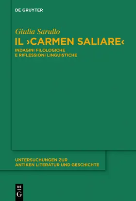 Sarullo |  Il "Carmen Saliare" | eBook | Sack Fachmedien