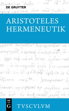 Aristoteles / Weidemann |  Hermeneutik / Peri hermeneias | eBook | Sack Fachmedien
