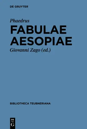 Zago / Phaedrus |  Fabulae Aesopiae | eBook | Sack Fachmedien