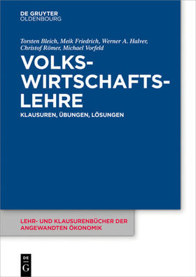 Bleich / Friedrich / Vorfeld |  Volkswirtschaftslehre | Buch |  Sack Fachmedien