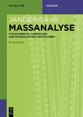 Jander / Jahr / Schulze |  Massanalyse | Buch |  Sack Fachmedien