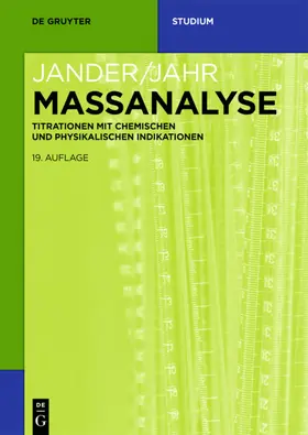 Jander / Schulze / Jahr |  Massanalyse | eBook | Sack Fachmedien