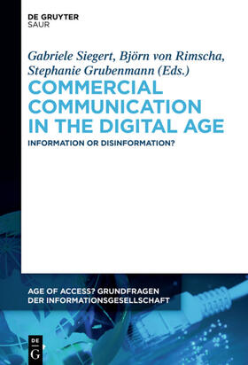 Siegert / Rimscha / Grubenmann | Commercial Communication in the Digital Age | Buch | sack.de