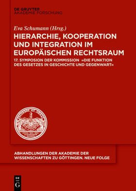 Schumann | Hierarchie, Kooperation und Integration im Europäischen Rechtsraum | E-Book | sack.de