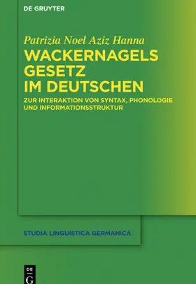 Noel Aziz Hanna |  Wackernagels Gesetz im Deutschen | eBook | Sack Fachmedien