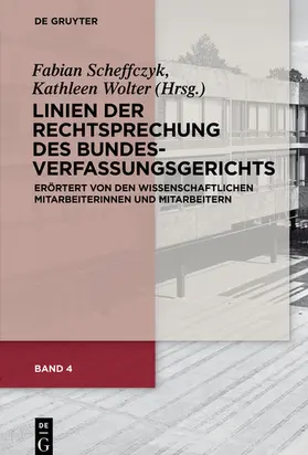 Scheffczyk / Wolter |  Linien der Rechtsprechung des Bundesverfassungsgerichts | eBook | Sack Fachmedien