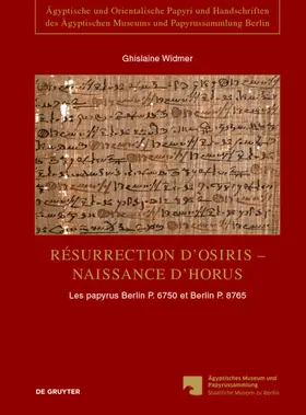 Widmer |  Résurrection d’Osiris - Naissance d’Horus | Buch |  Sack Fachmedien