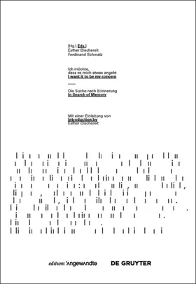 Dischereit / Schmatz |  Ich möchte, dass es mich etwas angeht / I want it to be my concern | Buch |  Sack Fachmedien