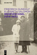 Gundolf / Salomon / Eschenbach |  Briefwechsel (1914-1931) | Buch |  Sack Fachmedien