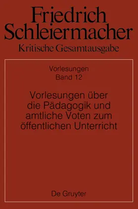 Beljan / Ehrhardt / Meier |  Vorlesungen über die Pädagogik und amtliche Voten zum öffentlichen Unterricht | eBook | Sack Fachmedien
