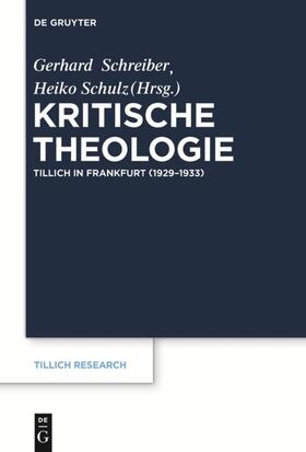 Schulz / Schreiber | Kritische Theologie | E-Book | sack.de