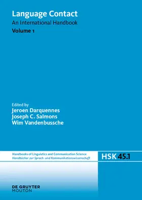 Darquennes / Salmons / Vandenbussche | Language Contact. Volume 1 | E-Book | sack.de