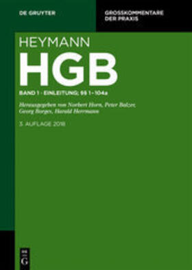 Horn / Balzer / Borges |  Erstes Buch. Einleitung; §§ 1-104a | Buch |  Sack Fachmedien