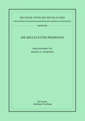 Schiewer | Millstätter Predigten | Buch | 978-3-11-043883-3 | sack.de