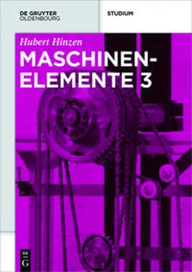 Hinzen |  Maschinenelemente 3 | Buch |  Sack Fachmedien