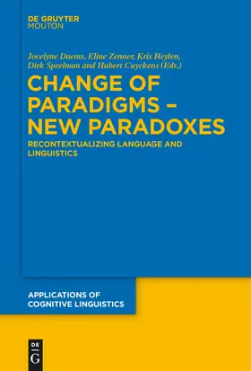 Daems / Zenner / Cuyckens |  Change of Paradigms ¿ New Paradoxes | Buch |  Sack Fachmedien