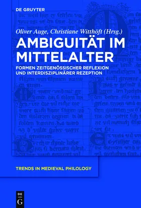 Witthöft / Auge |  Ambiguität im Mittelalter | Buch |  Sack Fachmedien