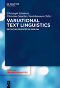 Sanchez-Stockhammer / Schubert |  Variational Text Linguistics | Buch |  Sack Fachmedien