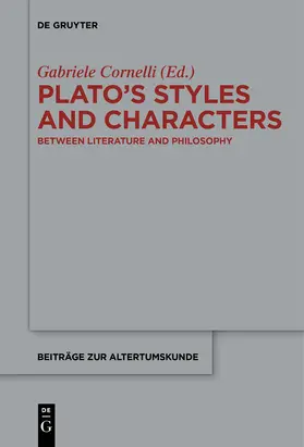 Cornelli |  Plato's Styles and Characters | Buch |  Sack Fachmedien