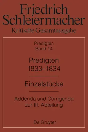 Meckenstock |  Predigten 1833-1834 | Buch |  Sack Fachmedien