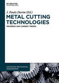 Davim |  Metal Cutting Technologies | Buch |  Sack Fachmedien