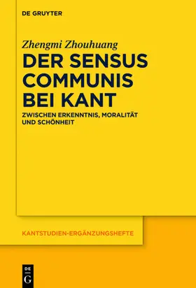 Zhouhuang | Der sensus communis bei Kant | E-Book | sack.de