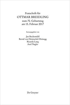 Bockemühl / Heintschel-Heinegg / Lang | Festschrift für Ottmar Breidling zum 70. Geburtstag am 15. Februar 2017 | E-Book | sack.de