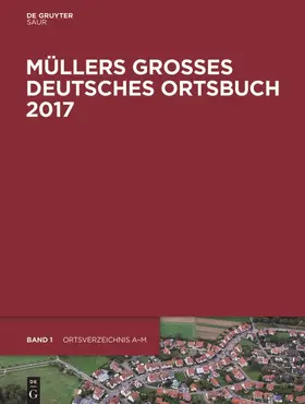 Degruyter |  Müllers Großes Deutsches Ortsbuch 2017 | Buch |  Sack Fachmedien