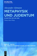 Altmann / Meyer |  Metaphysik und Judentum | Buch |  Sack Fachmedien