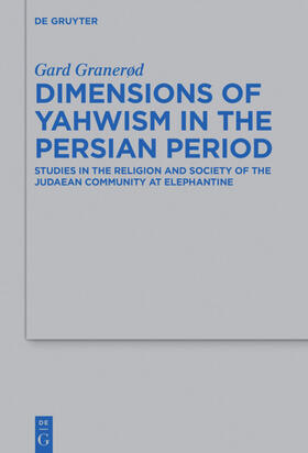 Granerød | Dimensions of Yahwism in the Persian Period | E-Book | sack.de