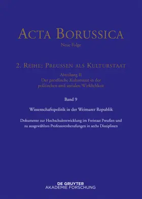 Neugebauer / Spenkuch |  Wissenschaftspolitik in der Weimarer Republik | eBook | Sack Fachmedien