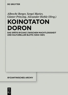 Berger / Riehle / Mariev | Koinotaton Doron | Buch | 978-3-11-046953-0 | sack.de