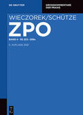 Assmann / Ahrens / Gebauer |  Zivilprozessordnung/ Nebengesetze 253-299a | Buch |  Sack Fachmedien