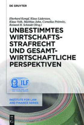 Kempf / Lüderssen / Schmidt | Unbestimmtes Wirtschaftsstrafrecht und gesamtwirtschaftliche Perspektiven | Buch | 978-3-11-047719-1 | sack.de