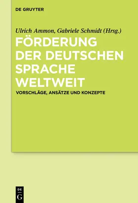 Ammon / Schmidt |  Förderung der deutschen Sprache weltweit | eBook | Sack Fachmedien