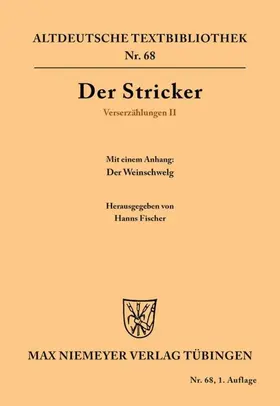 Fischer / Stricker |  Verserzählungen II | Buch |  Sack Fachmedien