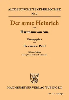 Hartmann von Aue / Paul / Leitzmann |  Der arme Heinrich | eBook | Sack Fachmedien