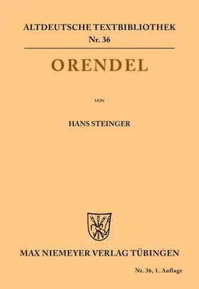 Steinger |  Orendel | Buch |  Sack Fachmedien