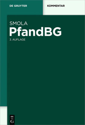 Smola |  PfandBG | Buch |  Sack Fachmedien